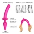Kép 2/6 - / Strap-on-me Swith Semi-Realistic XXL - 2in1 dildó (pink)