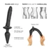 Kép 2/6 - / Strap-on-me Swith Realistic S - 2in1 szilikon dildó (fekete)