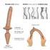 Kép 2/6 - / Strap-on-me Swith Realistic L - 2in1 szilikon dildó (natúr)