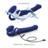 Kép 4/6 - Strap-on-me M - felcsatolható, léghullámos vibrátor (kék)