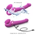 Kép 4/6 - Strap-on-me M - felcsatolható, léghullámos vibrátor (pink)