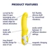 Kép 12/13 - Satisfyer Yummy Sunshine - vízálló G-pont vibrátor (sárga)