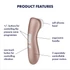 Kép 7/8 - Satisfyer Pro 2+ - akkus csiklóizgató vibrátor (barna)
