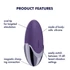 Kép 12/15 - Satisfyer Purple Pleasure - akkus csikló vibrátor (lila)