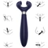 Kép 12/17 - Satisfyer Endless Fun - akkus, vízálló párvibrátor (kék)