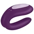 Kép 10/19 - Satisfyer Double Joy - okos, vízálló párvibrátor (lila)