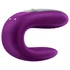 Kép 2/7 - Satisfyer Double Fun - okos párvibrátor (lila)