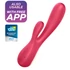 Kép 4/6 - Satisfyer Mono Flex - okos vízálló vibrátor (piros)