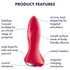 Kép 6/7 - Satisfyer Rotator Plug 1 - gyöngyös anál vibrátor (piros)