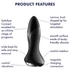 Kép 7/7 - Satisfyer Rotator Plug 1 - gyöngyös anál vibrátor (fekete)
