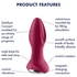 Kép 8/8 - Satisfyer Rotator Plug 2 - akkus, gyöngyös anál vibrátor (piros)