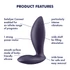 Kép 6/7 - Satisfyer Power Plug - okos anál vibrátor (lila)