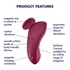 Kép 10/10 - Satisfyer Sexy Secret - okos vízálló bugyi vibrátor (piros)
