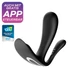 Kép 1/7 - Satisfyer Top Secret Plus - okos 3 ágú vibrátor (fekete)
