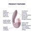Kép 2/7 - Satisfyer Supernova - akkus, léghullámos 2in1 vibrátor (pink)