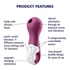 Kép 5/5 - Satisfyer Lucky Libra - léghullámos csiklóizgató (lila)