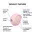 Kép 7/8 - Satisfyer Sugar Rush - léghullámos csikló vibrátor (pink)
