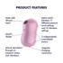 Kép 8/8 - Satisfyer Cotton Candy - akkus léghullámos csikló vibrátor (lila)
