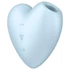 Kép 1/8 - Satisfyer Cutie Heart - akkus léghullámos csikló vibrátor (kék)