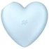 Kép 3/8 - Satisfyer Cutie Heart - akkus léghullámos csikló vibrátor (kék)