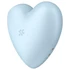 Kép 4/8 - Satisfyer Cutie Heart - akkus léghullámos csikló vibrátor (kék)