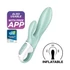 Kép 7/8 - Satisfyer Air Pump Bunny 5 - okos pumpálható vibrátor (menta)