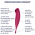 Kép 8/8 - Satisfyer Twirling Pro - okos 2in1 csikló vibrátor (piros)