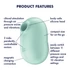 Kép 8/8 - Satisfyer Pro To Go 2 - akkus, léghullámos csiklóizgató (menta)