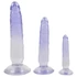 Kép 2/9 - Crystal Clear - anál tréner dildó készlet - 3db (átlátszó-kék)