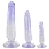 Kép 3/9 - Crystal Clear - anál tréner dildó készlet - 3db (átlátszó-kék)