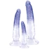 Kép 7/9 - Crystal Clear - anál tréner dildó készlet - 3db (átlátszó-kék)