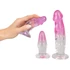Kép 5/8 - Crystal Clear - anál tréner készlet - 3db (átlátszó-pink)