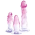 Kép 6/8 - Crystal Clear - anál tréner készlet - 3db (átlátszó-pink)