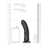 Kép 7/7 - RealRock - tapadókorongos realisztikus dildó - 15,5cm (fekete)