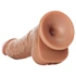 Kép 4/7 - RealRock - tapadókorongos, herés dildó - 15,5cm (sötét natúr)