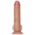 Kép 6/7 - RealRock - tapadókorongos, herés dildó - 15,5cm (sötét natúr)