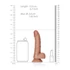 Kép 7/7 - RealRock - tapadókorongos, herés dildó - 15,5cm (sötét natúr)
