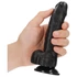 Kép 2/7 - RealRock - tapadókorongos, realisztikus dildó - 15,5cm (fekete)