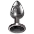 Kép 20/29 - Evolved Black Gem - fém anál plug szett, fekete kővel (ezüst)