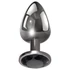 Kép 18/29 - Evolved Black Gem - fém anál plug szett, fekete kővel (ezüst)