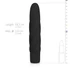 Kép 17/22 - Easytoys Power Vibe - csavart szilikon rúd vibrátor (fekete)