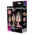 Kép 8/9 - Gleaming Love - szíves anál plug szett - rosegold (3 részes)