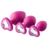Kép 2/21 - Flirts anal training kit - anál plug szett (3db) - pink