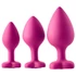 Kép 4/21 - Flirts anal training kit - anál plug szett (3db) - pink