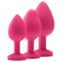 Kép 12/21 - Flirts anal training kit - anál plug szett (3db) - pink