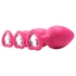 Kép 14/21 - Flirts anal training kit - anál plug szett (3db) - pink
