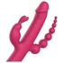 Kép 4/13 - Dreamtoys Anywhere Pleasure Vibe - akkus, 4 ágú vibrátor (pink)