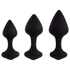 Kép 2/5 - FEELZTOYS Bibi - anál plug szett - fekete (3 részes)