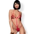 Kép 1/7 - Obsessive Luiza - tulipános, pántos body - piros (S/M)