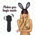 Kép 4/9 - FEELZTOYS Mister Bunny - mini masszírozó vibrátor szett (fekete)